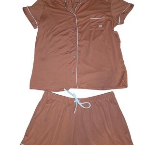 Women's Brown Sleepwear Set